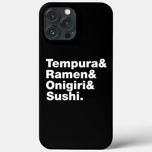 食べ日本の物てんぷら&ラーメン&おにぎり&寿司。 Case-Mate iPhoneケース (裏面)
