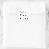 食べ書寝る スクエアシール (バッグ)