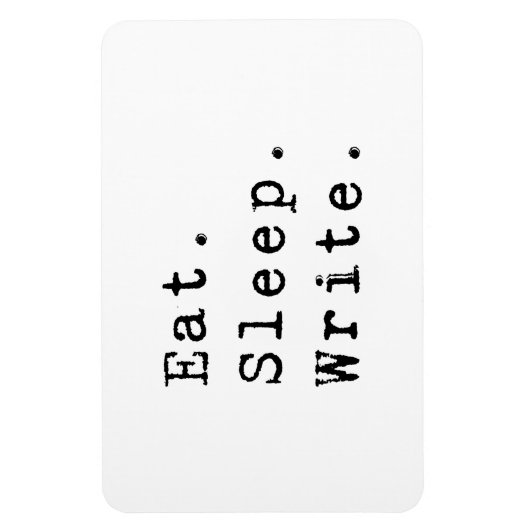 食べ書寝る マグネット (縦)