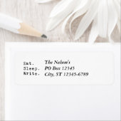 食べ書寝る ラベル (インサイチュ)