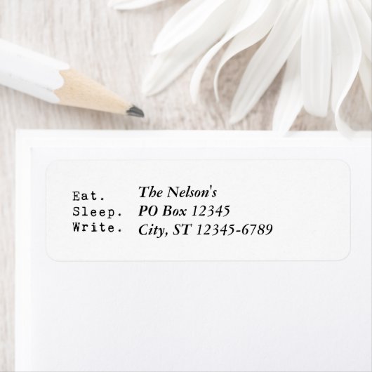 食べ書寝る ラベル (インサイチュ)