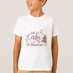 食べ朝食用のケーキ Tシャツ