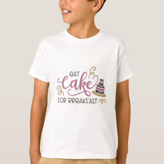 食べ朝食用のケーキ Tシャツ