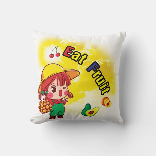食べ果枕 クッション (正面)