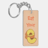 食べ桃 キーホルダー (正面左)