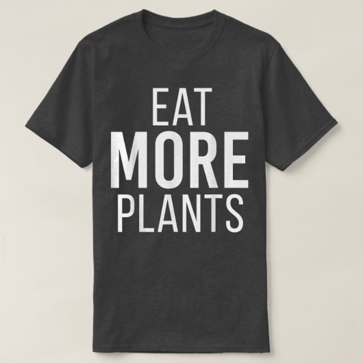 食べ植物おもしろいビーガンベジタリアン野菜V Tシャツ (デザイン正面)