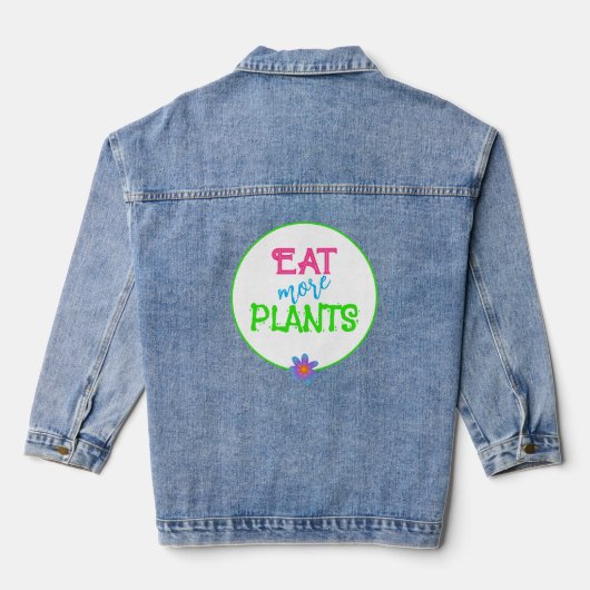 食べ植物 デニムジャケット (裏面)