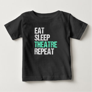 食べ演劇おもしろい再演 ベビーTシャツ