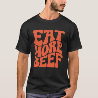 食べ牛のサポート地域農家農業農家 Tシャツ