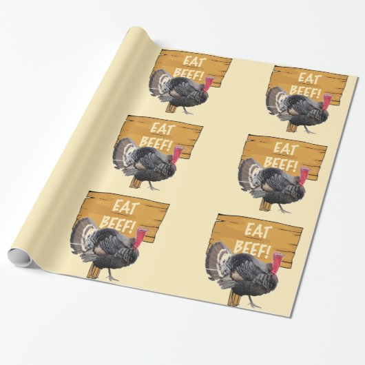 食べ牛包み紙 ラッピングペーパー (アンロールド)