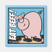 食べ牛肉！ マグネット (正面)