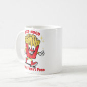 食べ物がある時の機嫌 コーヒーマグカップ (正面左)