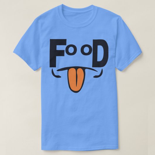 食べ物が大好きな食べ物食べ好 Tシャツ (デザイン正面)