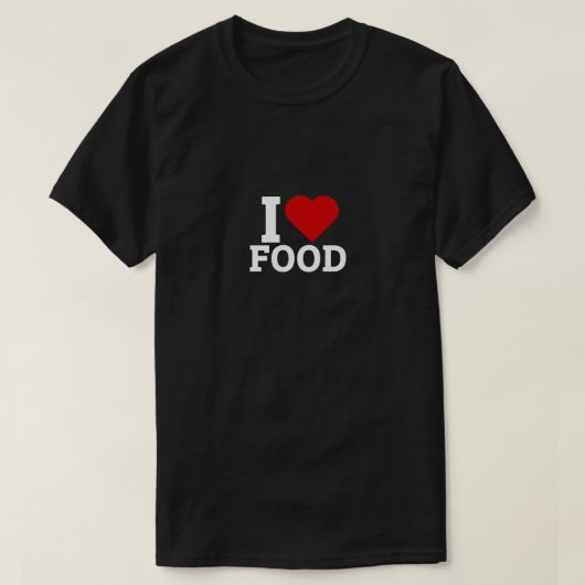 食べ物が大好き – 食べ物好き Tシャツ (デザイン正面)