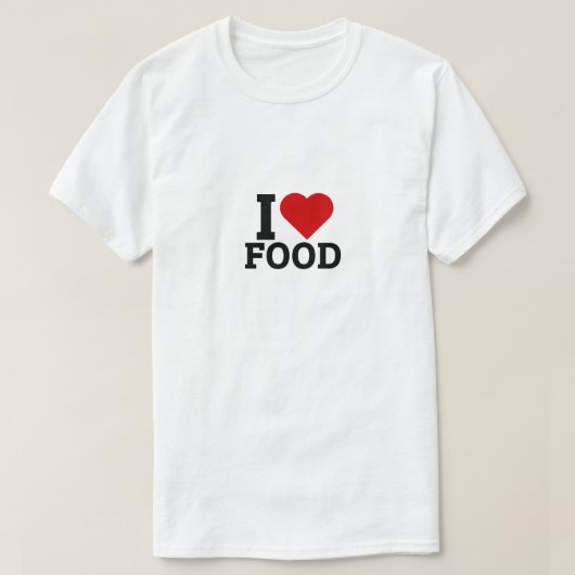 食べ物が大好き – 食べ物好き Tシャツ (デザイン正面)
