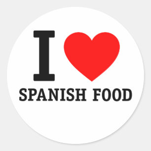 食べ物が大好スペインのき ラウンドシール