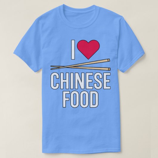 食べ物が大好中国のき Tシャツ (デザイン正面)