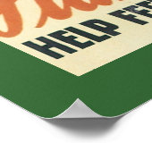 食べ物が必要だ ポスター (角)