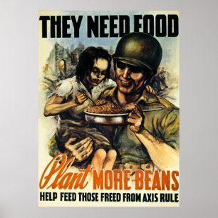 食べ物が必要 – World War 2ヴィンテージ ポスター
