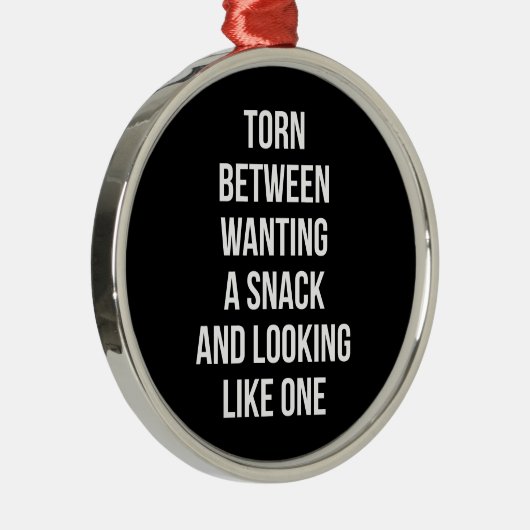 食べ物が欲しいというかスナックに見えるおもしろいというか メタルオーナメント (右)