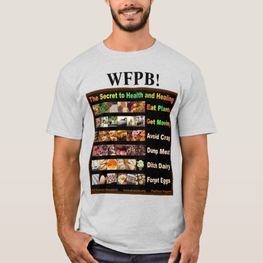 食べ物だ！ WFPB Tシャツ (正面)