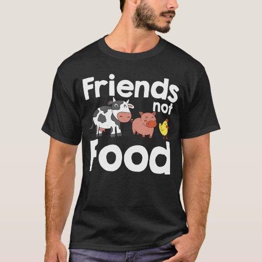 食べ物ではない友達 Tシャツ (正面)
