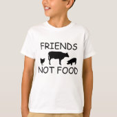食べ物ではない友達 Tシャツ (正面)