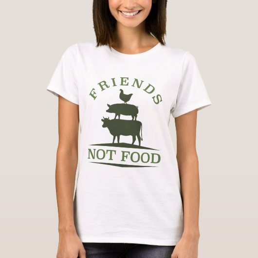 食べ物ではない友達 Tシャツ (正面)