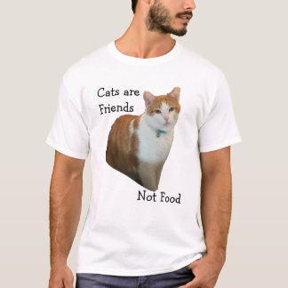 食べ物ではなく友達の猫 Tシャツ