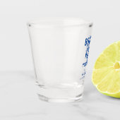 食べ物とダンスの腕立て結婚のデートカジュアル ショットグラス (左)