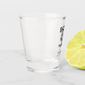 食べ物とダンスの腕立て結婚のデートカジュアル ショットグラス (左)