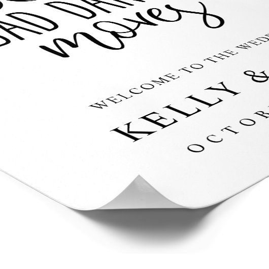 食べ物と踊りの悪い手のポス結婚ター ポスター (角)