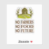 食べ物なし農家なし シール (シート)