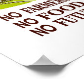 食べ物なし農家なし ポスター (角)