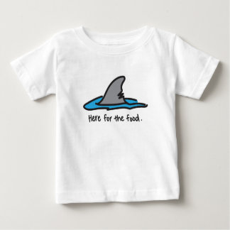 「食べ物のためにここに」 Shark Tee ベビーTシャツ