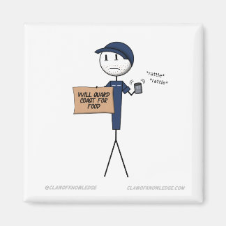 「食べ物のために海岸を守る」磁石 マグネット