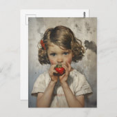 食べ物のイチゴ ポストカード (正面/裏面)