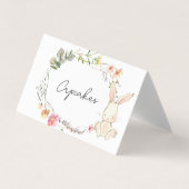 食べ物のテントのカード、ウサギの食品のラベル、 名刺 (正面)