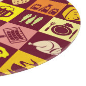 食べ物のパターン2 カッティングボード (角)