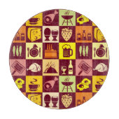 食べ物のパターン2 カッティングボード (正面)