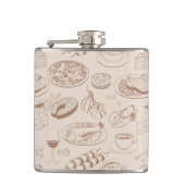 食べ物のパターン3 フラスク (正面)