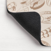 食べ物のパターン3 マウスパッド (コーナー)