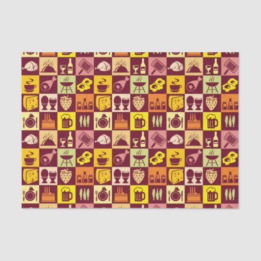 食べ物のパターン3 薄葉紙 (正面)