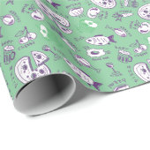 食べ物のパターン ラッピングペーパー (ロールコーナー)