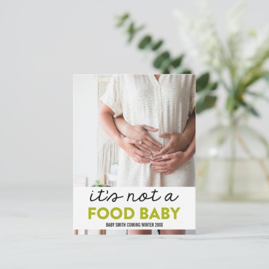 食べ物のベビーおもしろいだ 案内ポストカード (スタンド正面)