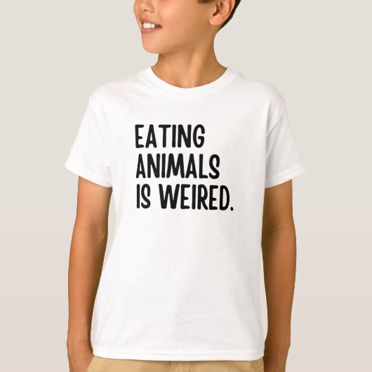 食べ物の動物はビーガンだ Tシャツ (正面)