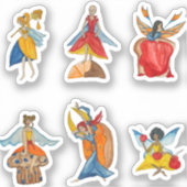 食べ物の妖精 シール (正面)