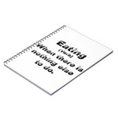 食べ物の定義 ノートブック (左側)