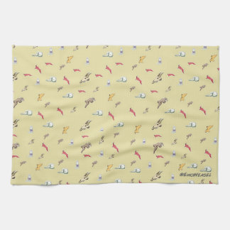 食べ物の山羊を肉で食べる キッチンタオル