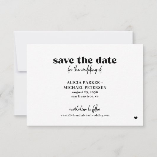 食べ物の悪いダンスの動おもしろいきを結婚ブーゼ セーブザデート (裏面)